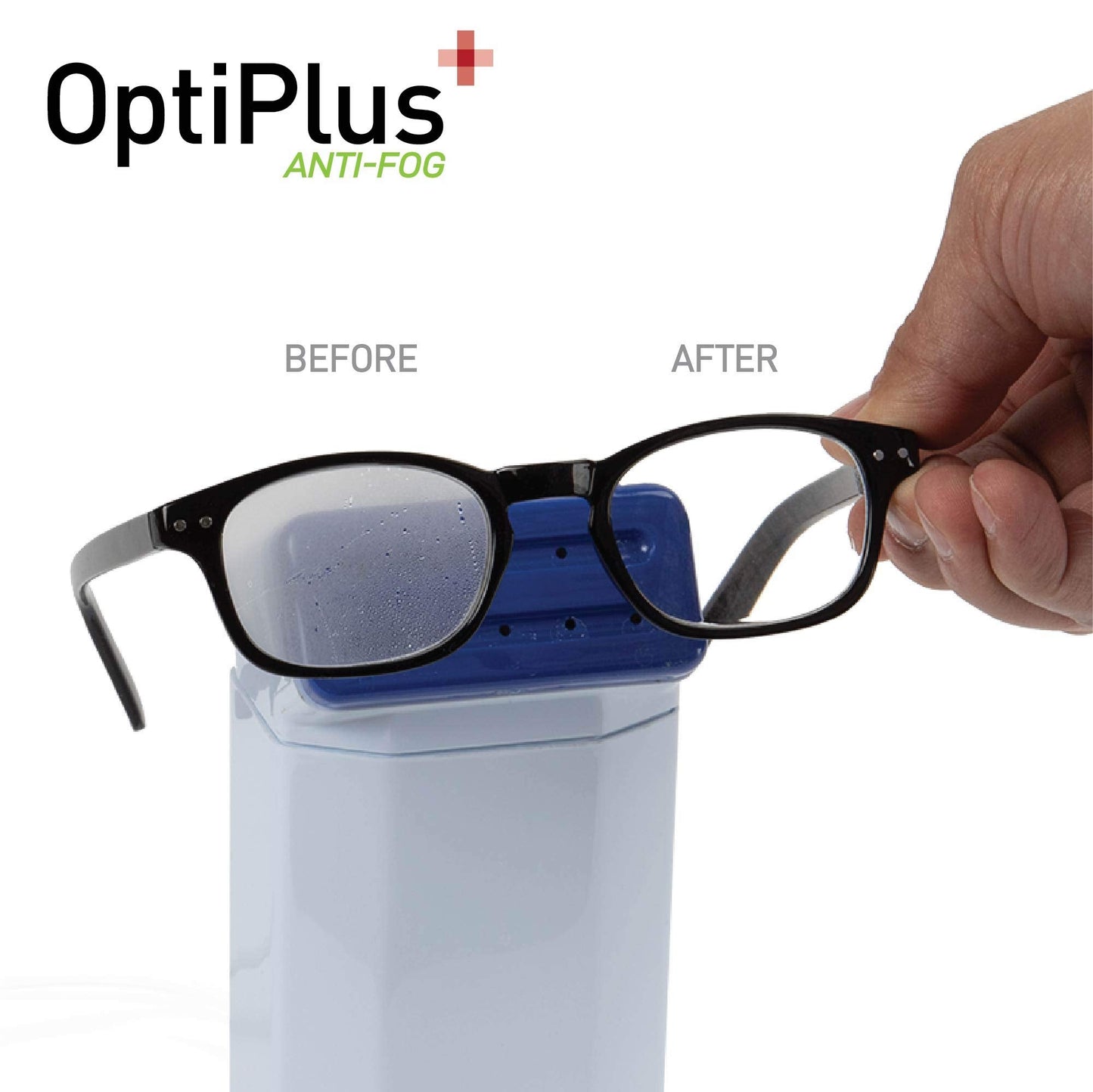 OptiPlus Anti-Fog Lens Cleaning Spray Kit โ 2oz with Microfiber Cloth for Glasses, Screens & More | Hilco Vision