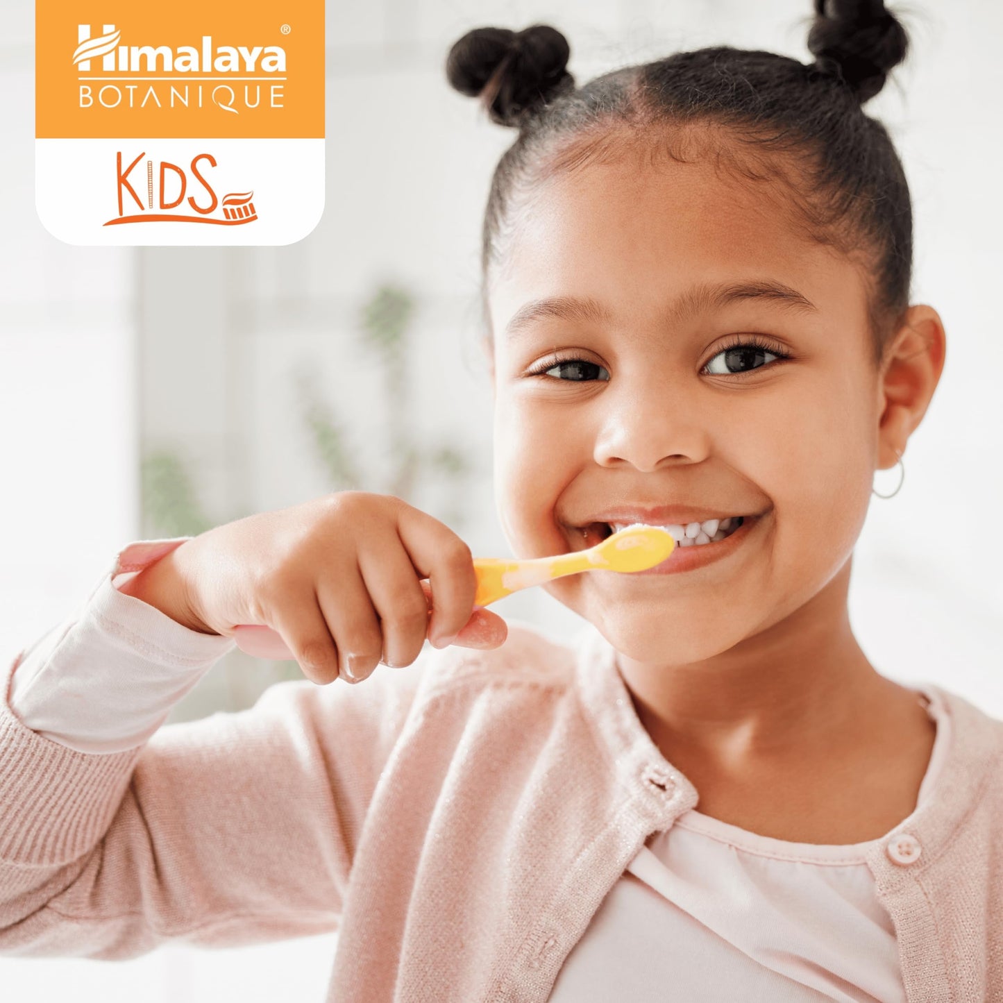 Himalaya Botanique Kids Toothpaste โ Fluoride Free, Herbal, Orange Flavor | 4 oz, 2 Pack