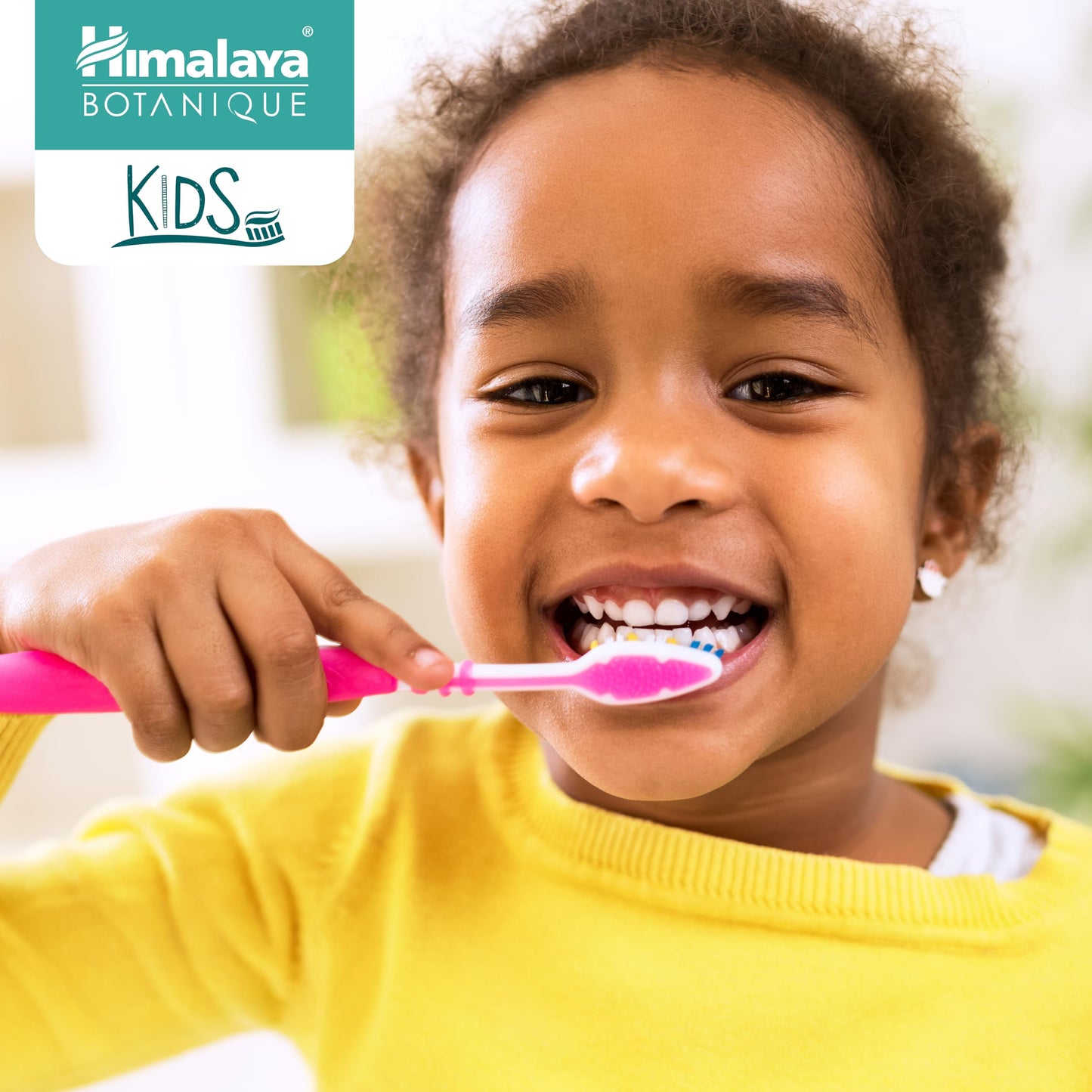 Himalaya Botanique Kids Toothpaste โ Herbal Mint, Fluoride & SLS Free | 4 oz x 2