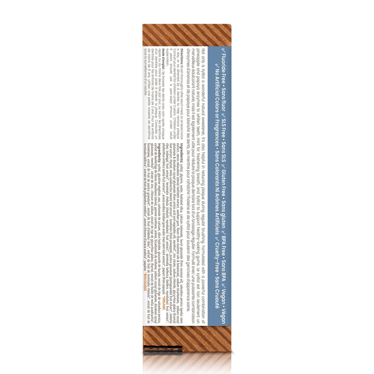 Himalaya Botanique Whitening Antiplaque Toothpaste with Xylitol โ Fluoride Free, 4 oz, 4 Pack