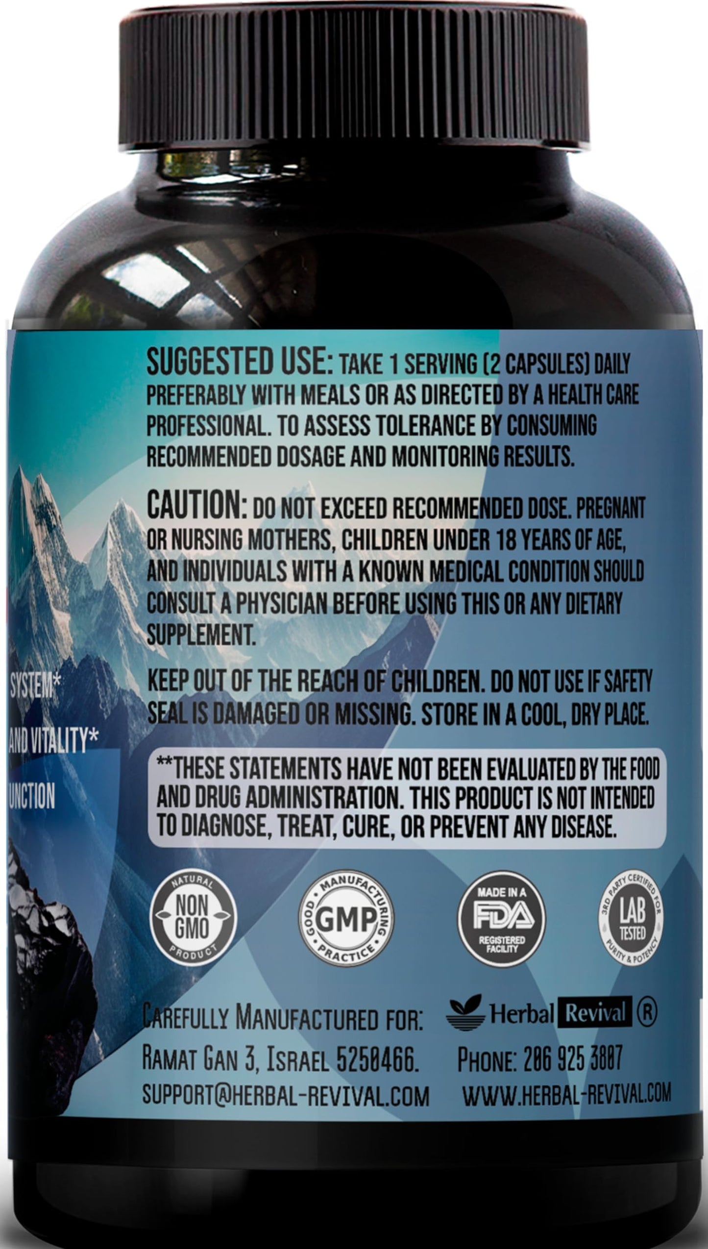 5000mg Himalayan Shilajit Capsules for Men & Women โ 40% Fulvic Acid + 85+ Trace Minerals