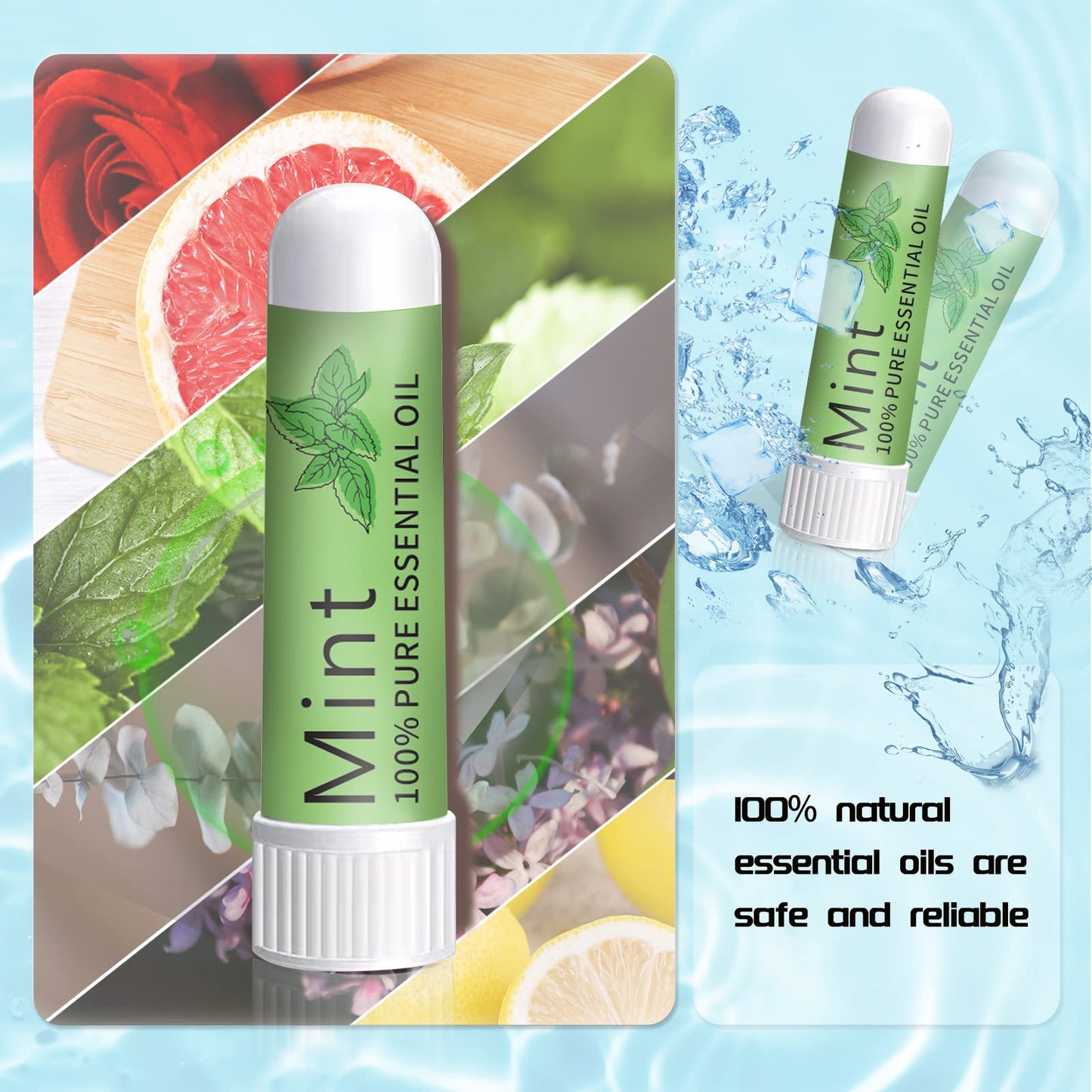 Hion Nausea Relief Inhaler - Mint, 100% Natural Essential Oils