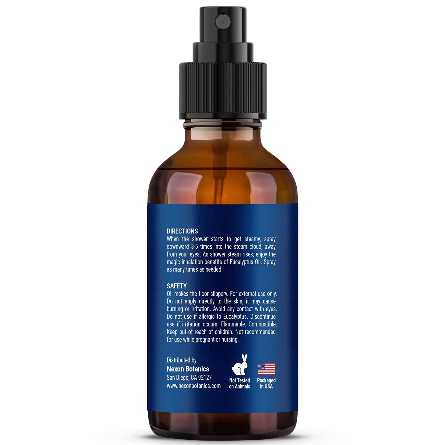 Eucalyptus & Lavender Shower Steamer Spray 2 fl oz β Aromatherapy Mist | Nexon Botanics