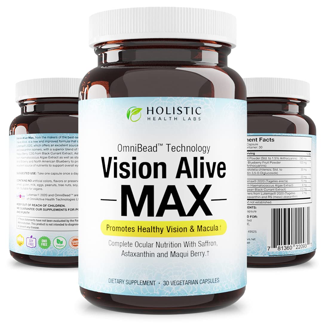 Vision Alive Max with Lutemax 2020 โ 8 Natural Eye Support Ingredients