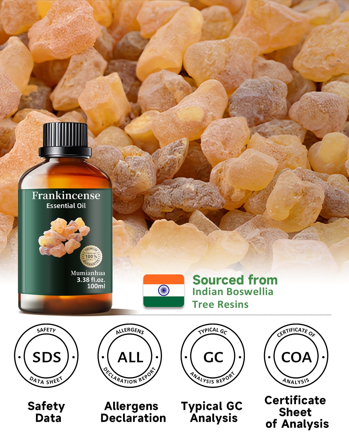 Mumianhua 100% Pure Frankincense Essential Oil โ Therapeutic Grade