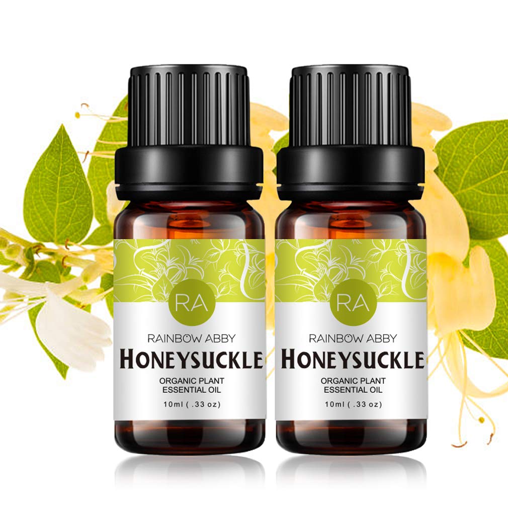 2-Pack Honeysuckle Essential Oil 100% Pure โ Organic, 10mL | Diffuser & Skin Care
