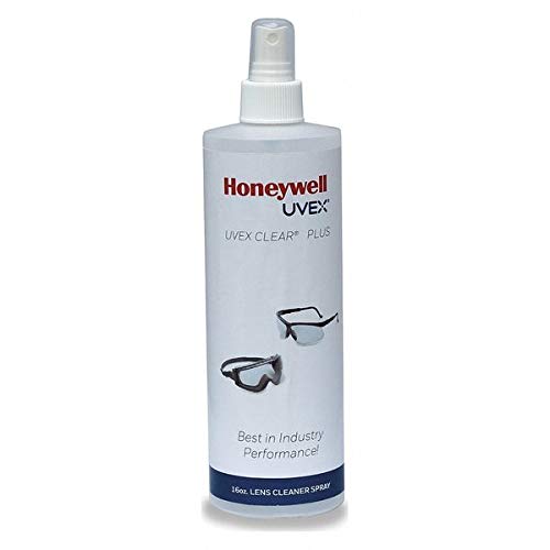 Honeywell Uvex Lens Cleaning Solution 16 oz with Pump โ Quick-Acting Safety Glasses Cleaner