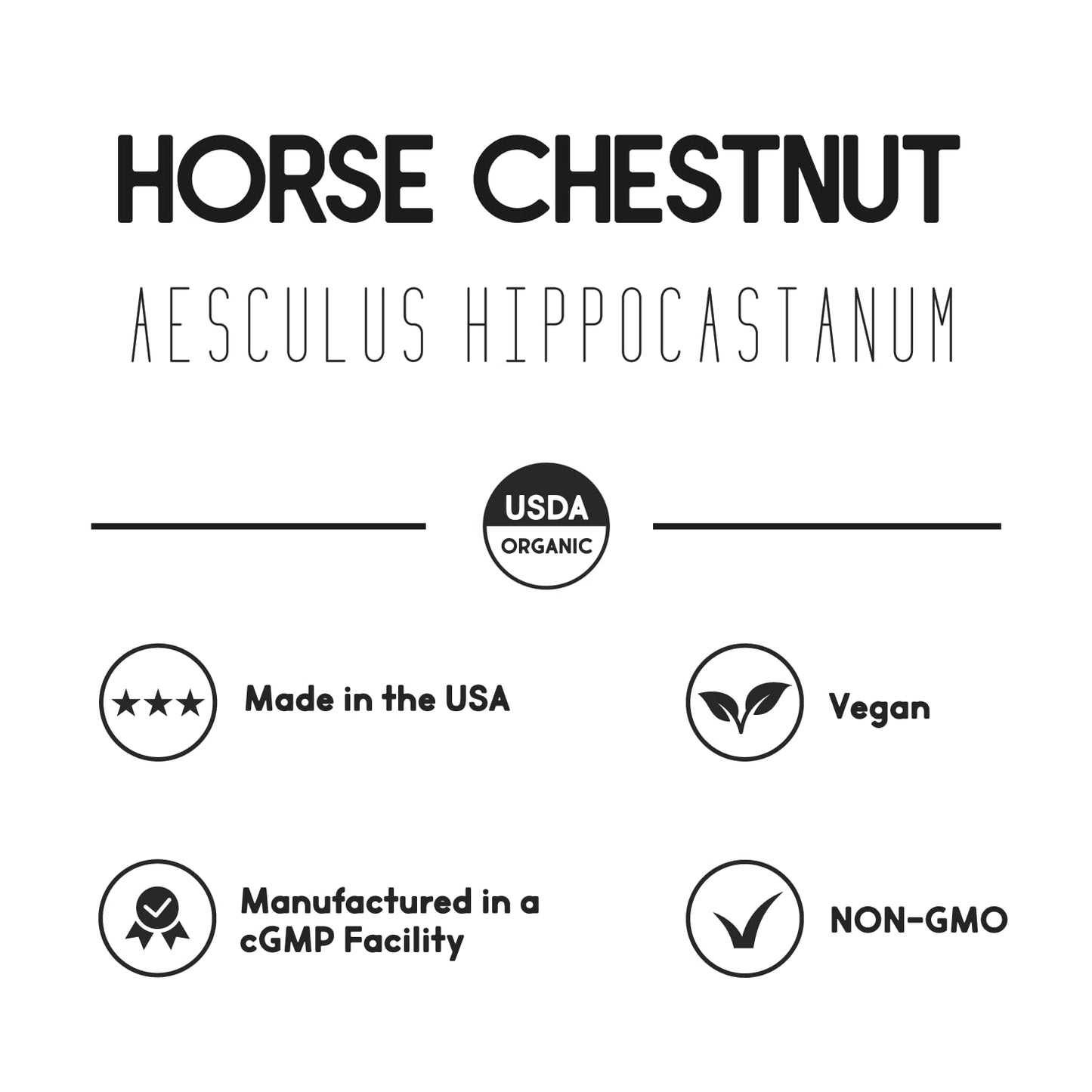 Primal Health Foods Horse Chestnut Extract 500 mg β 120 Servings | Varicose Veins & Blood Health | Vegetarian, Non-GMO & Gluten Free