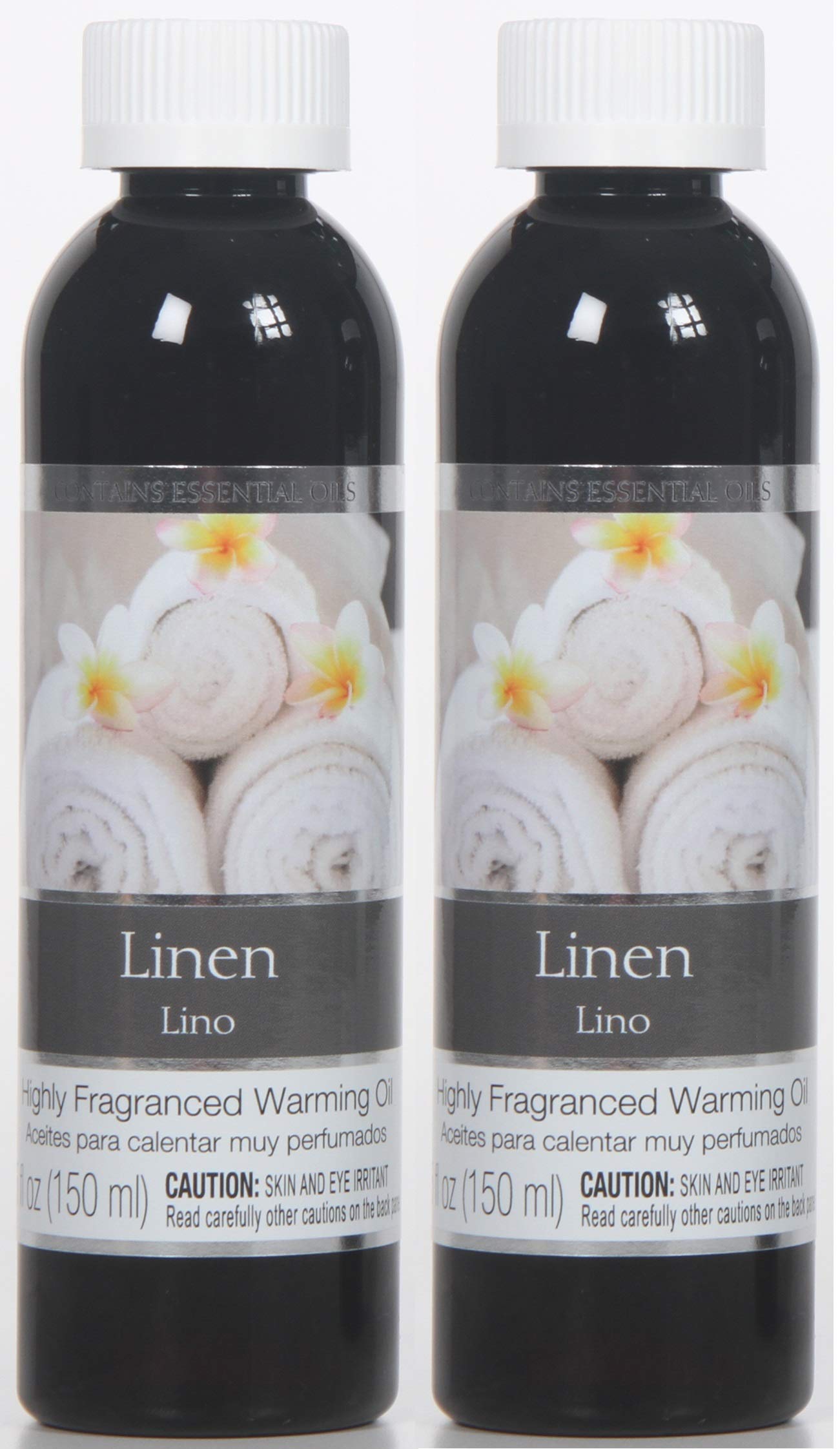 Hosley Linen Fragrance Warming Oils โ Set of 2 (5 oz Each) | Gift for Weddings, Spa & Meditation