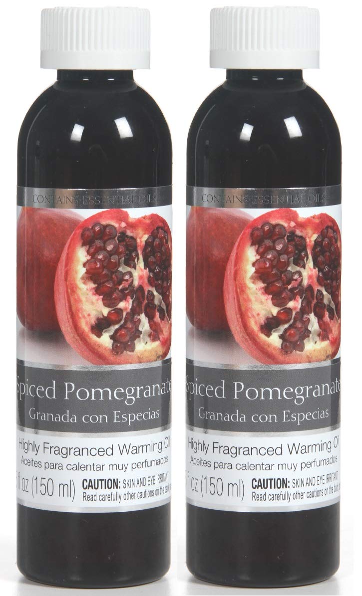 Hosley Spiced Pomegranate Fragrance Warming Oils โ Set of 2 (5oz Each)