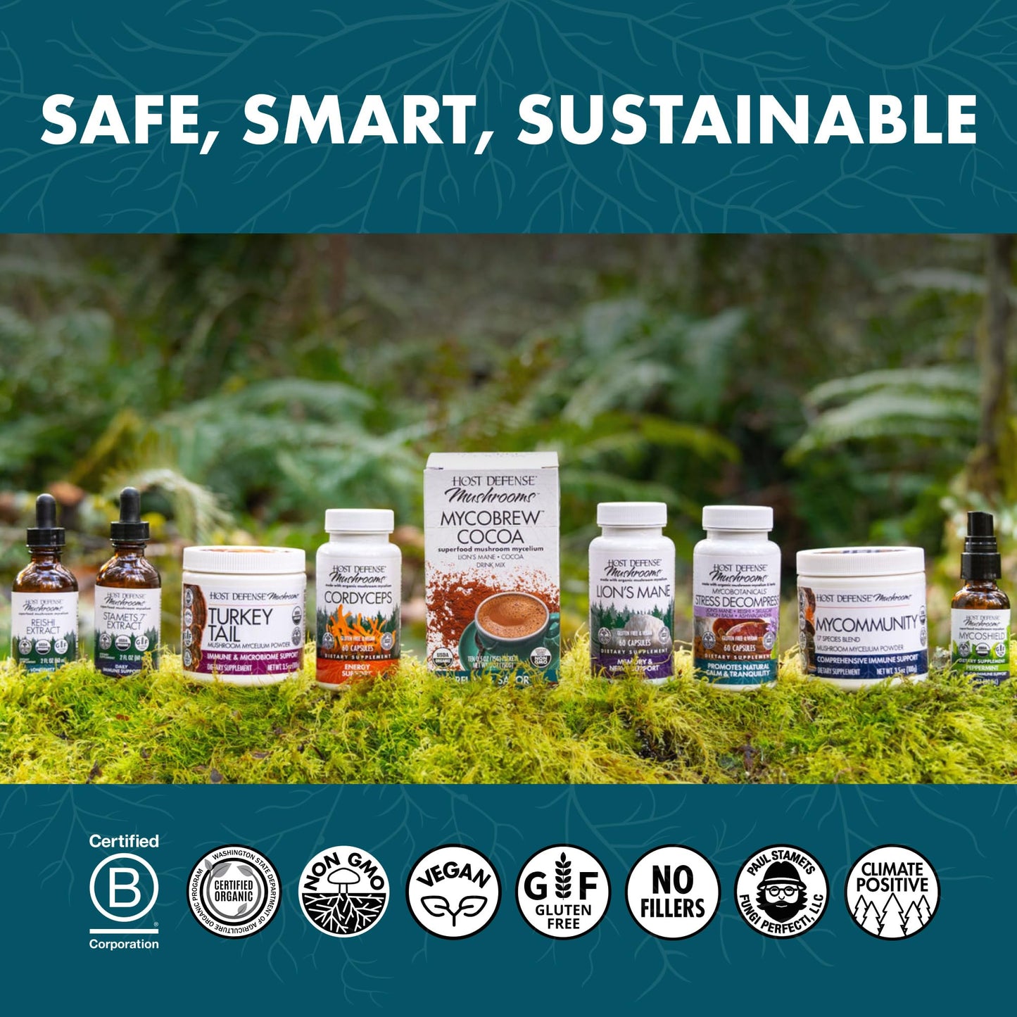 Host Defense Reishi Capsules | Immune & Heart Health Support, Energy & Vitality โ 120 Capsules