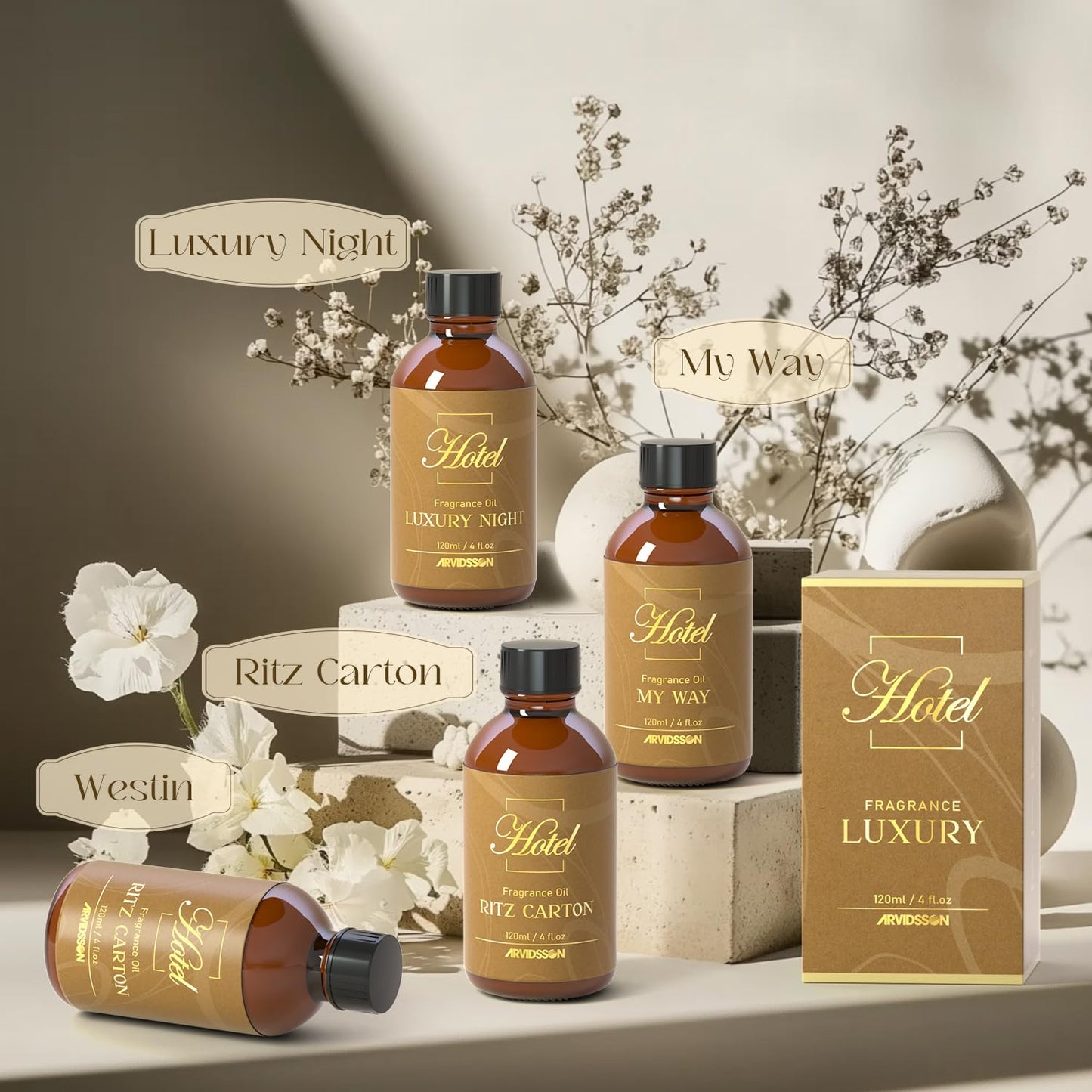 Hotel Diffuser Oil 4 Oz (120ml) β Luxury Night Scent for Diffusers