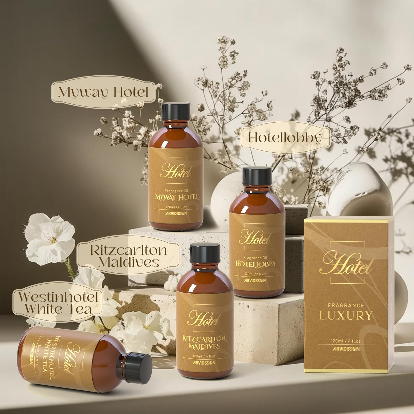 Hotel Diffuser Oil 4 Oz (120ml) Inspired by The Ritz Carton Hotel β Luxury Fragrance Oil for Diffuser & Crafting