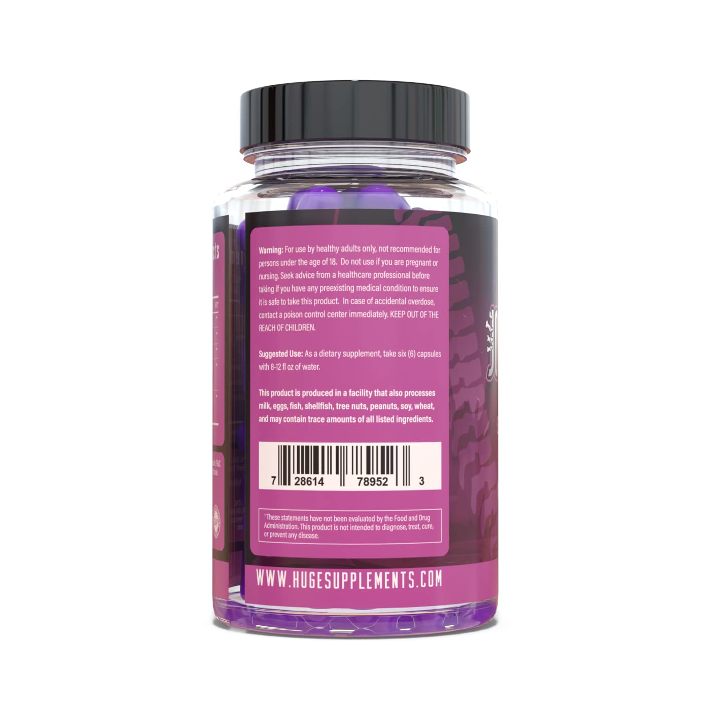 Huge Supplements Joint Support โ Science-Backed Formula for Joint Comfort (Glucosamine, MSM, Chondroitin, Boswellia) โ 30 Servings
