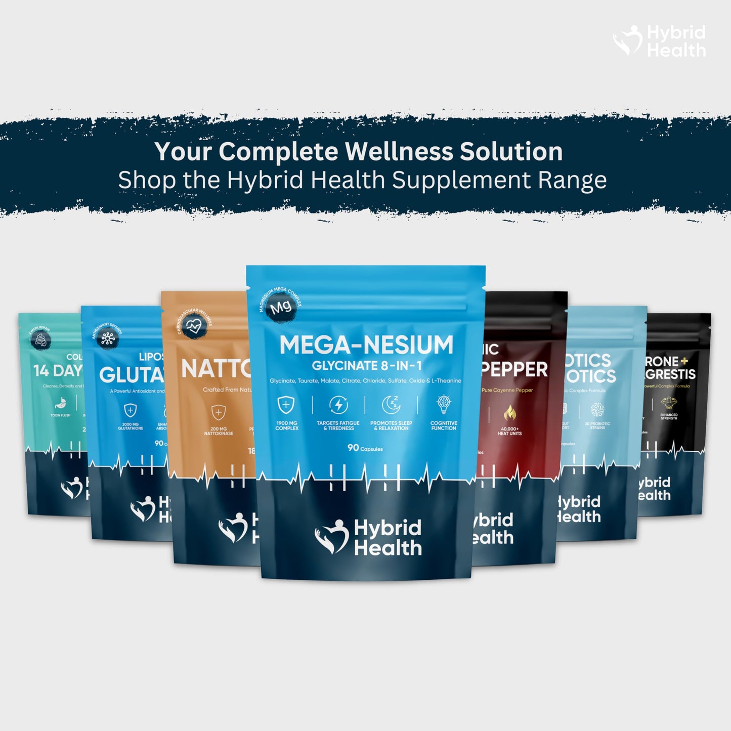 Hybrid Health Probiotics & Prebiotics Complex โ 100 Billion CFU, 20 Strains, 120 Vegan Capsules