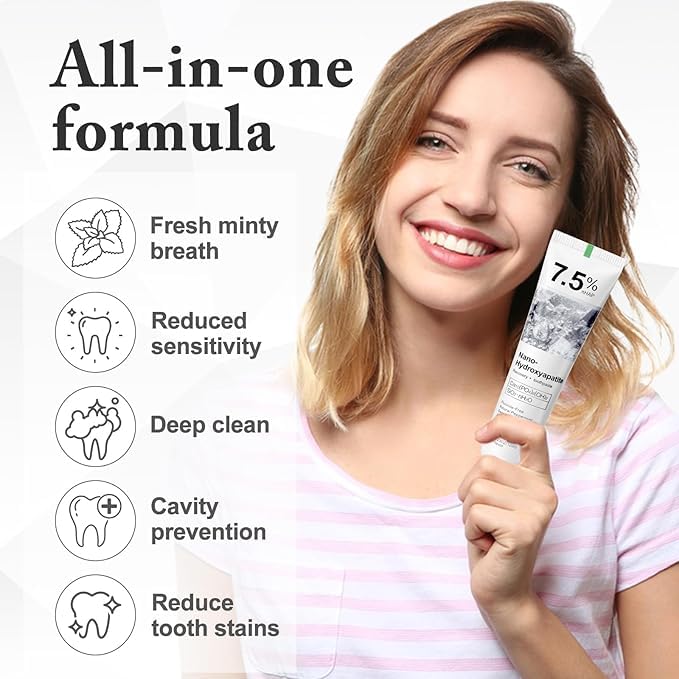Hydroxyapatite Toothpaste โ Deep Cleansing & Enamel Protection | Fresh Mint