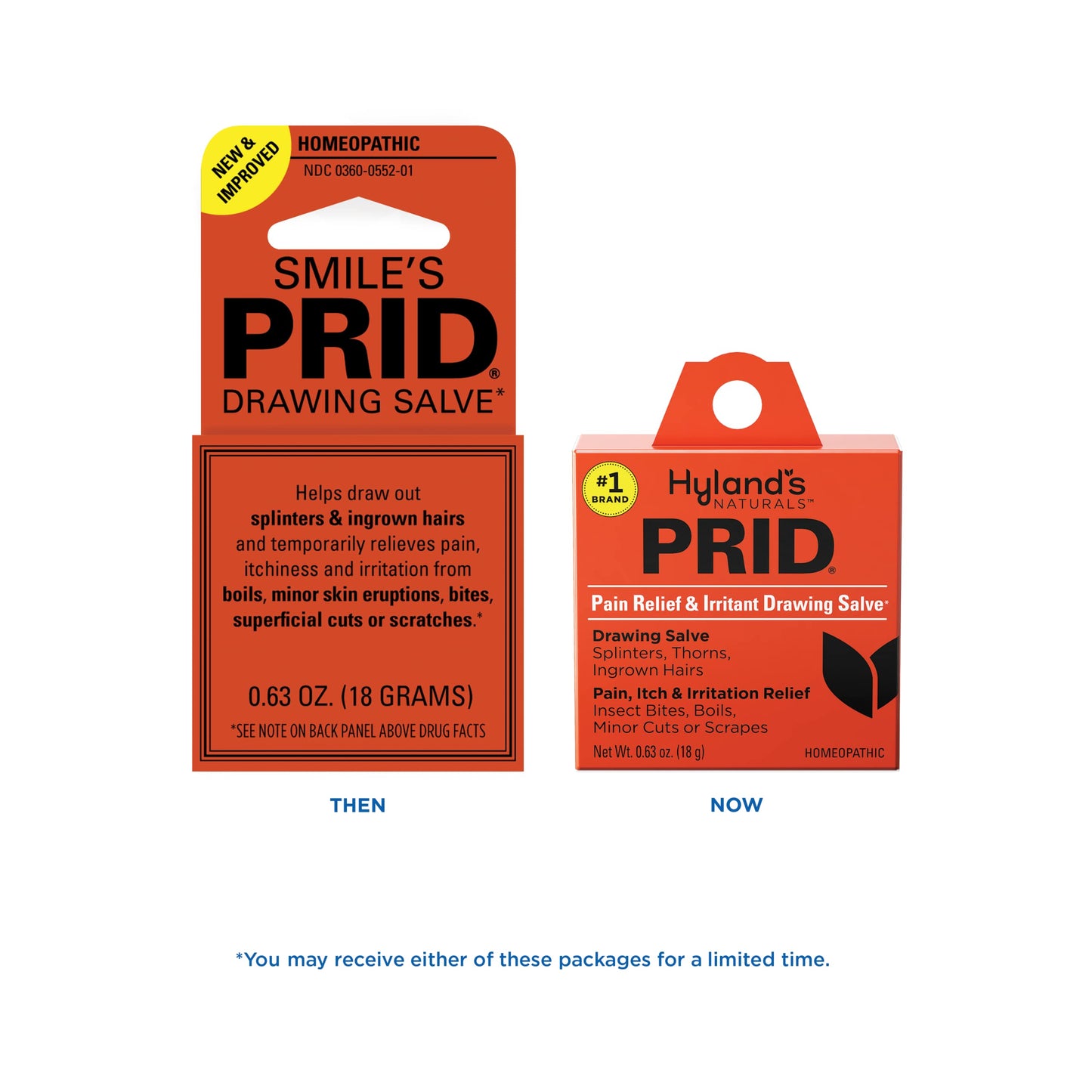 Hyland's PRID Drawing Salve Naturals (2 Pack) โ Paraben Free & Gentle