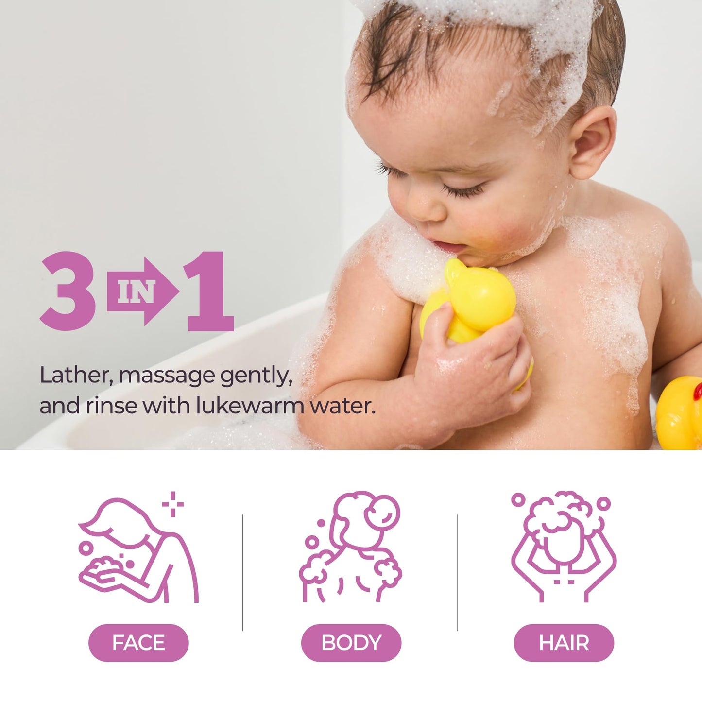 iBodle Head-to-Toe Baby Wash โ Tear-Free, pH-Balanced, Safe for Newborns & Toddlers (10.14 fl oz)