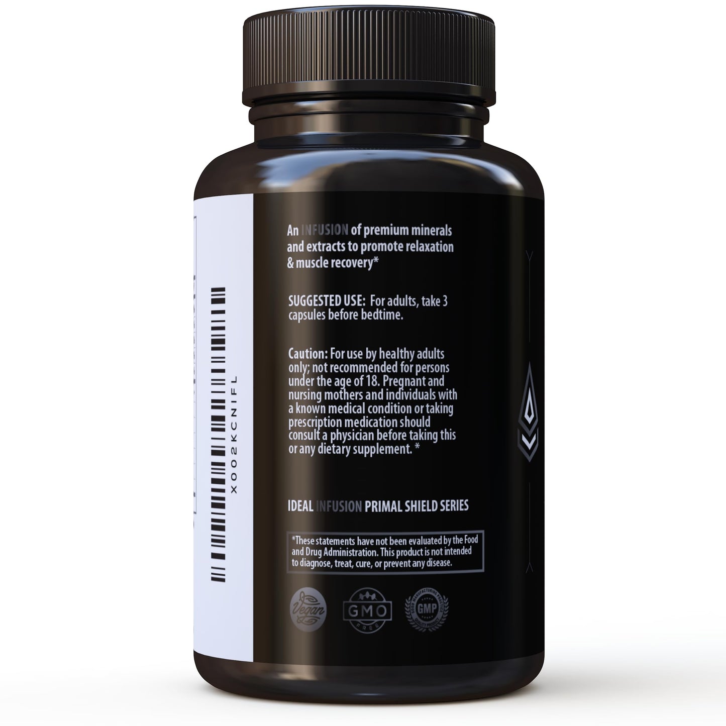 Ideal Infusion Nighttime Recovery & Deep Sleep โ Melatonin Free, Magnesium Glycinate & KSM-66, Vegan