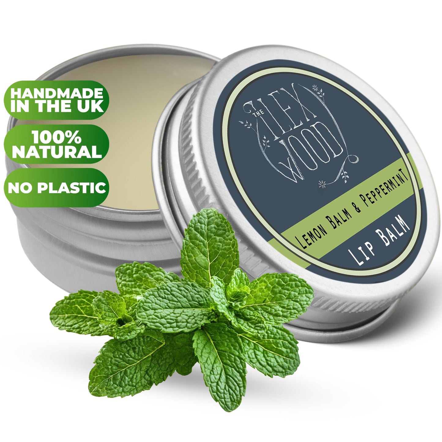 The Ilex Wood All Natural Lip Balm β Lemon Balm & Peppermint | Palm Oil Free