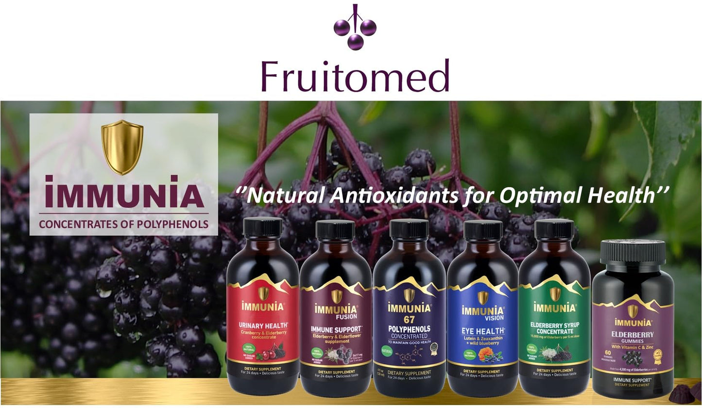 Immunia 67 Polyphenols: Elderberry Concentrate & Antioxidant Fruits โ 24-Day Supply