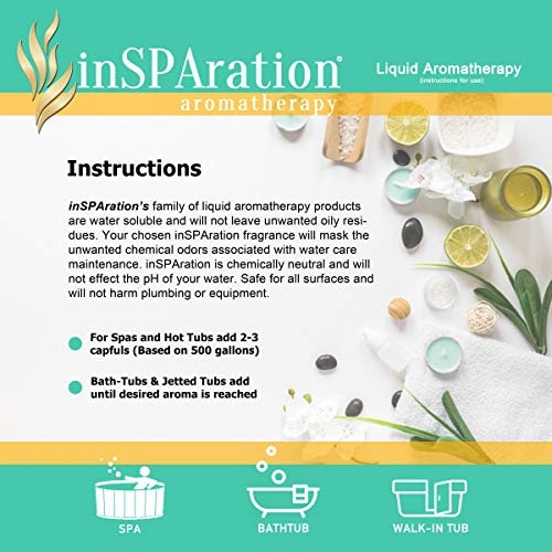 inSPAration Spa Liquid 106X Romance โ 9 oz | Aromatherapy for Spas & Baths
