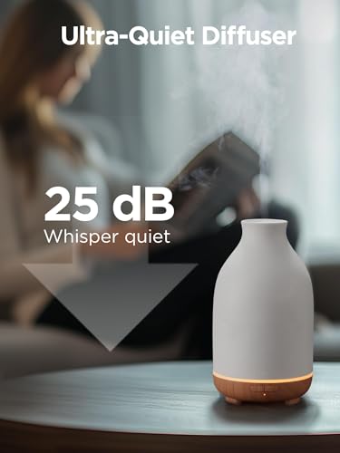 InnoGear 150ml Ceramic Essential Oil Diffuser โ Handcrafted Ultrasonic Cool Mist