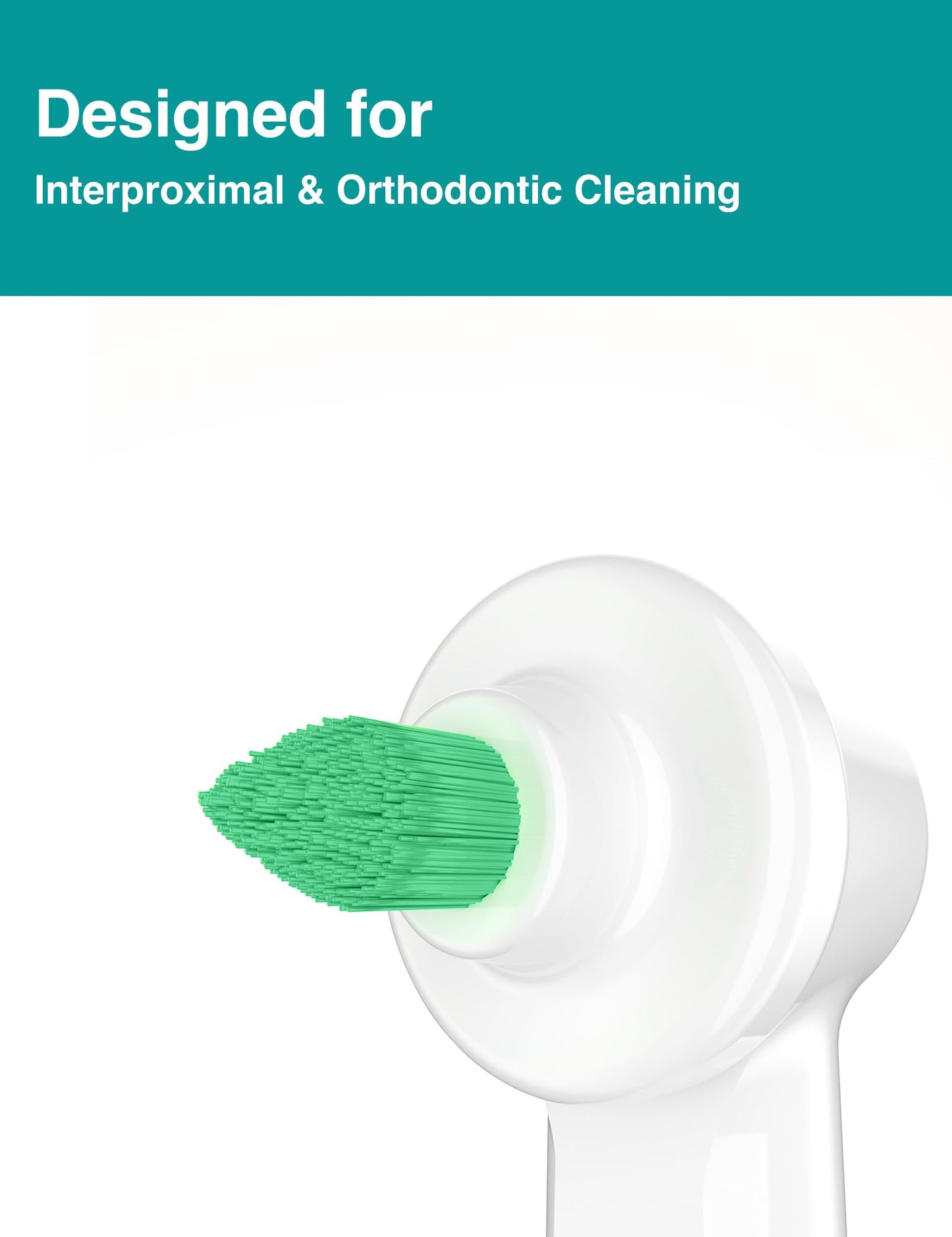 Interdental Replacement Heads for Oral-B Ortho & Power Tip โ 2-Pack | Dupont Bristles
