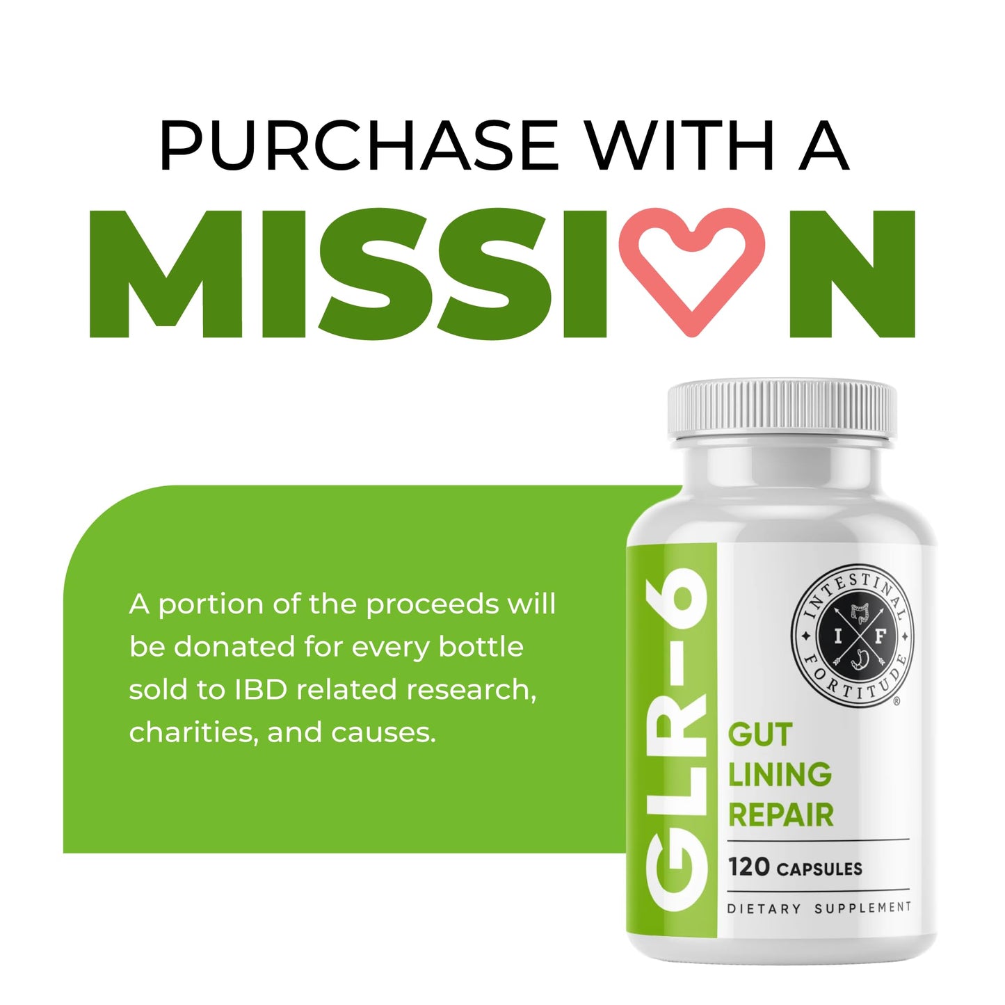 Intestinal Fortitude GLR-6 โ Vegan Gut Lining Repair Supplement with L-Glutamine, Slippery Elm, Marshmallow