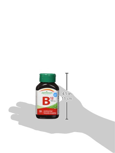 Jamieson B12 100 mcg (Methylcobalamin) โ 100 Tablets