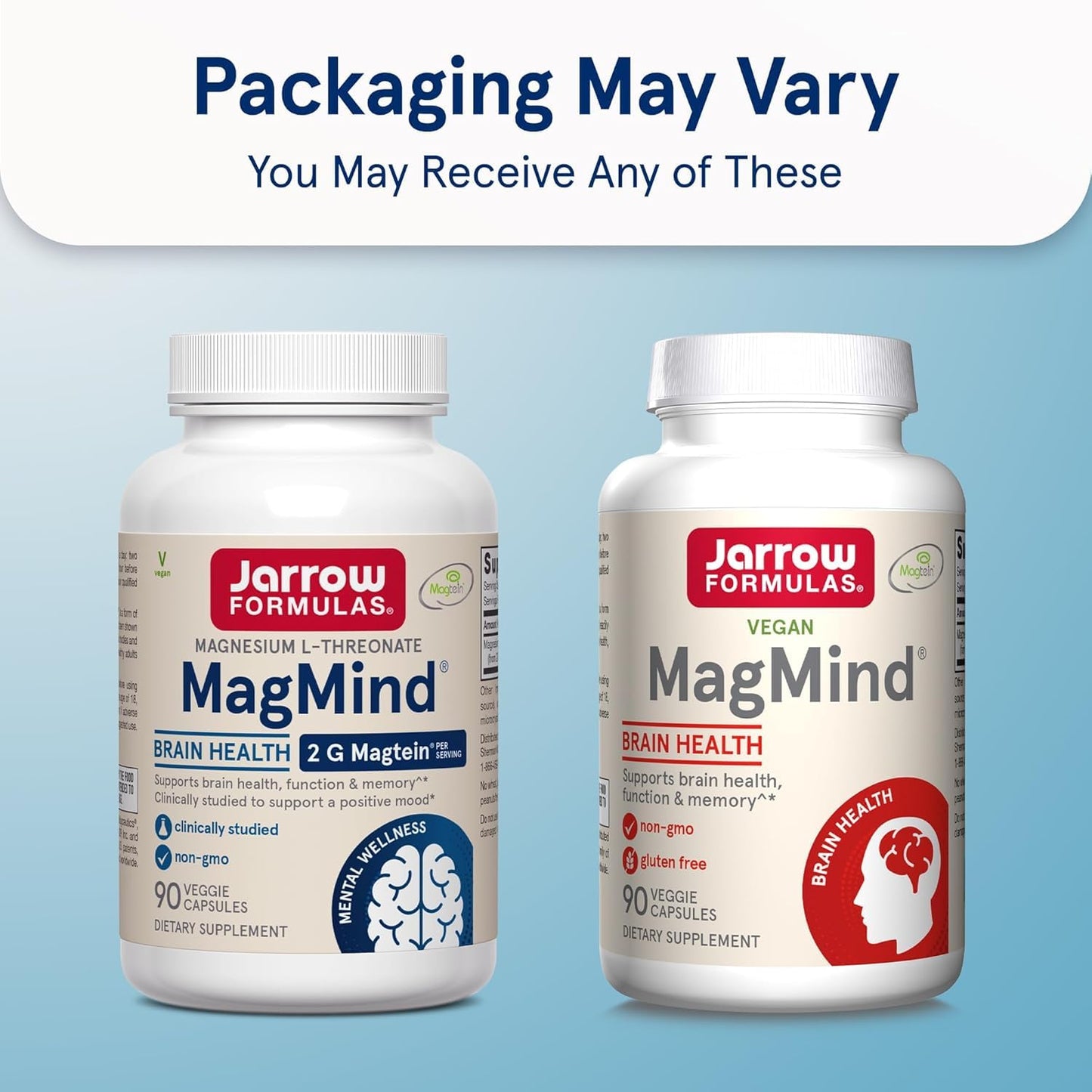 Jarrow Formulas MagMind with Magtein β 90 Capsules | Brain Health & Memory Support (30 Servings)