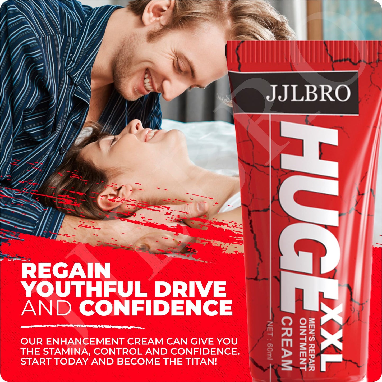Male Enhancement Cream-Oil for Men โ JJLBRO Huge XXL | Size & Performance Gel