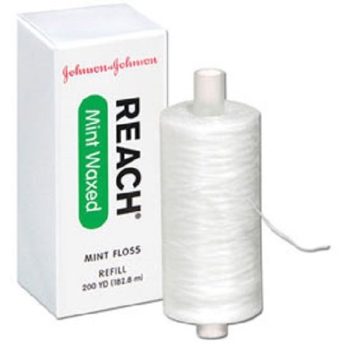 Johnson & Johnson 2733 Reach Mint Floss โ Waxed Refill Spool, 200 yd