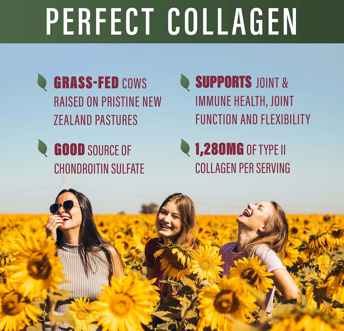 Perfect Type II Collagen โ 150 Capsules | Pasture Raised | Joint Support