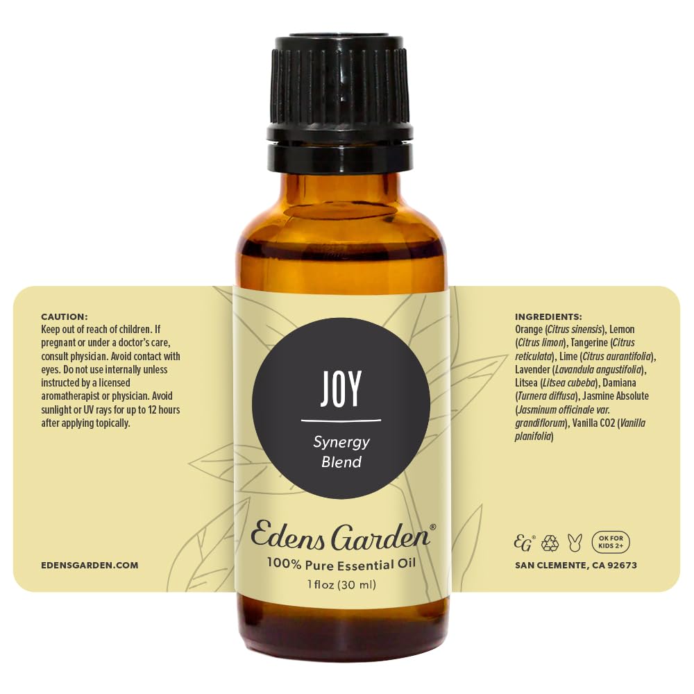 Edens Garden Joy Essential Oil Blend โ 100% Pure Premium Grade, 30 ml (1 fl oz) | Aromatherapy
