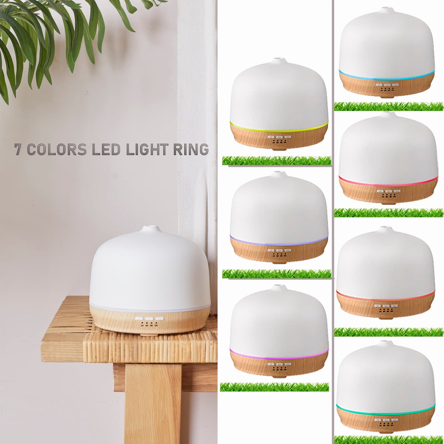 Kakoda Ceramic Essential Oil Diffuser โ 500ml, Timed, Ultrasonic (Large Room)