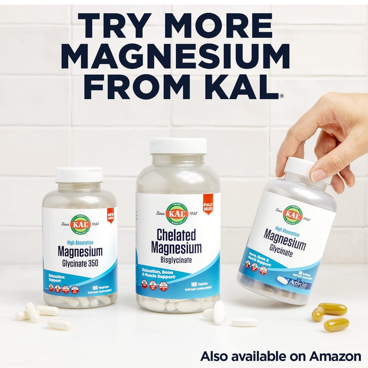 KAL Magnesium Citrate 600 mg ActivMix Instant Powder โ Muscle Function, Relaxation, Vegan & Gluten Free