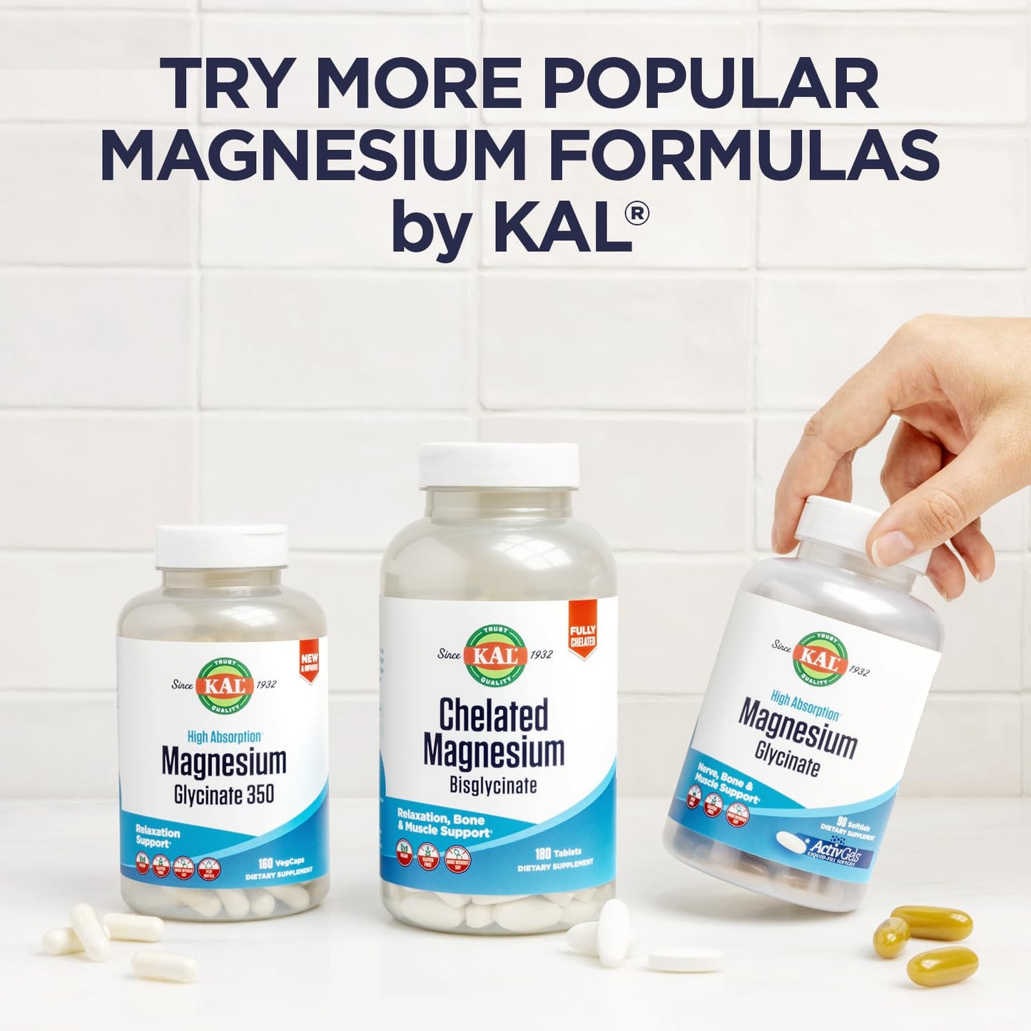 KAL Magnesium Orotate 200 mg โ Superior Absorption Chelated Magnesium | Bones, Nerves & Muscles | 120 VegCaps