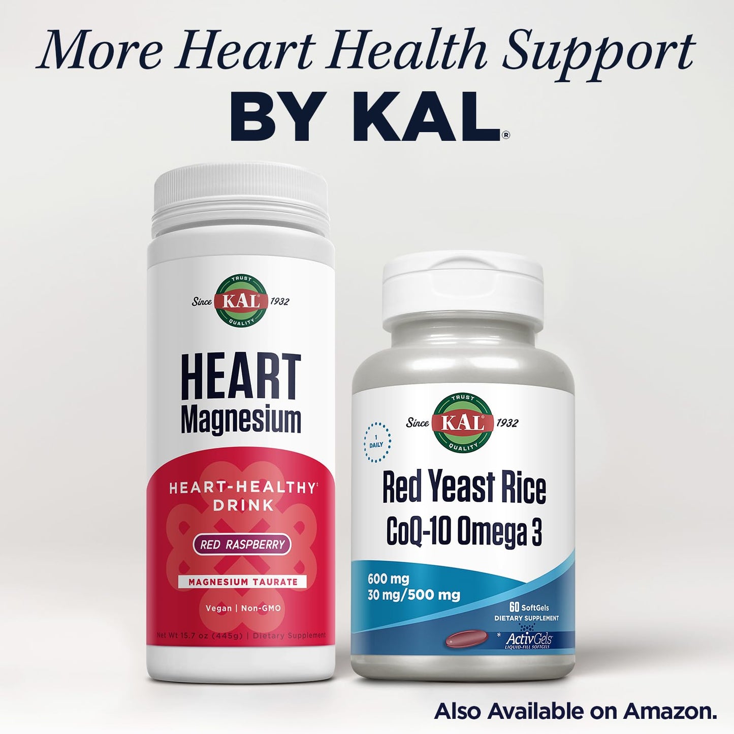KAL Red Yeast Rice COQ10 Omega 3, 60 Count โ Soft Gels