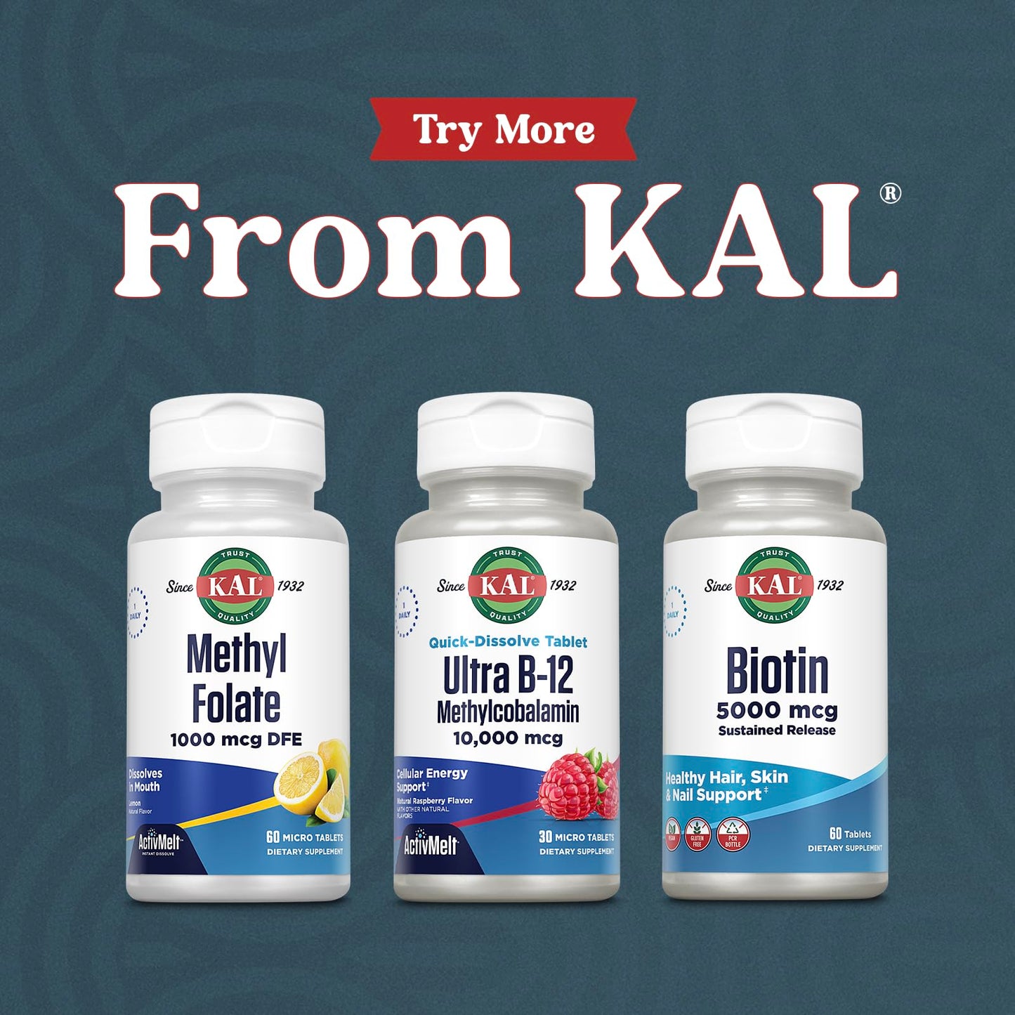 KAL Ultra B12 10,000 mcg โ High Potency Methylcobalamin Vitamin B-12