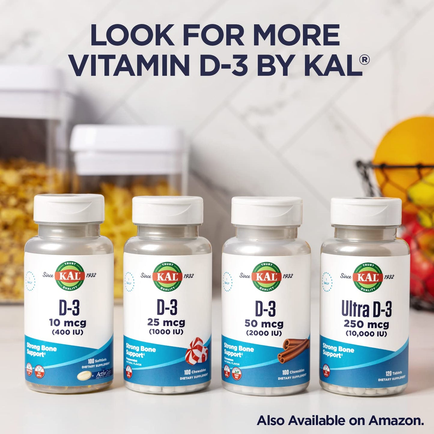 KAL Ultra Vitamin D3 250 mcg (10000 IU) โ High Potency D3, Immune Support, Bone Health | ActivMelt