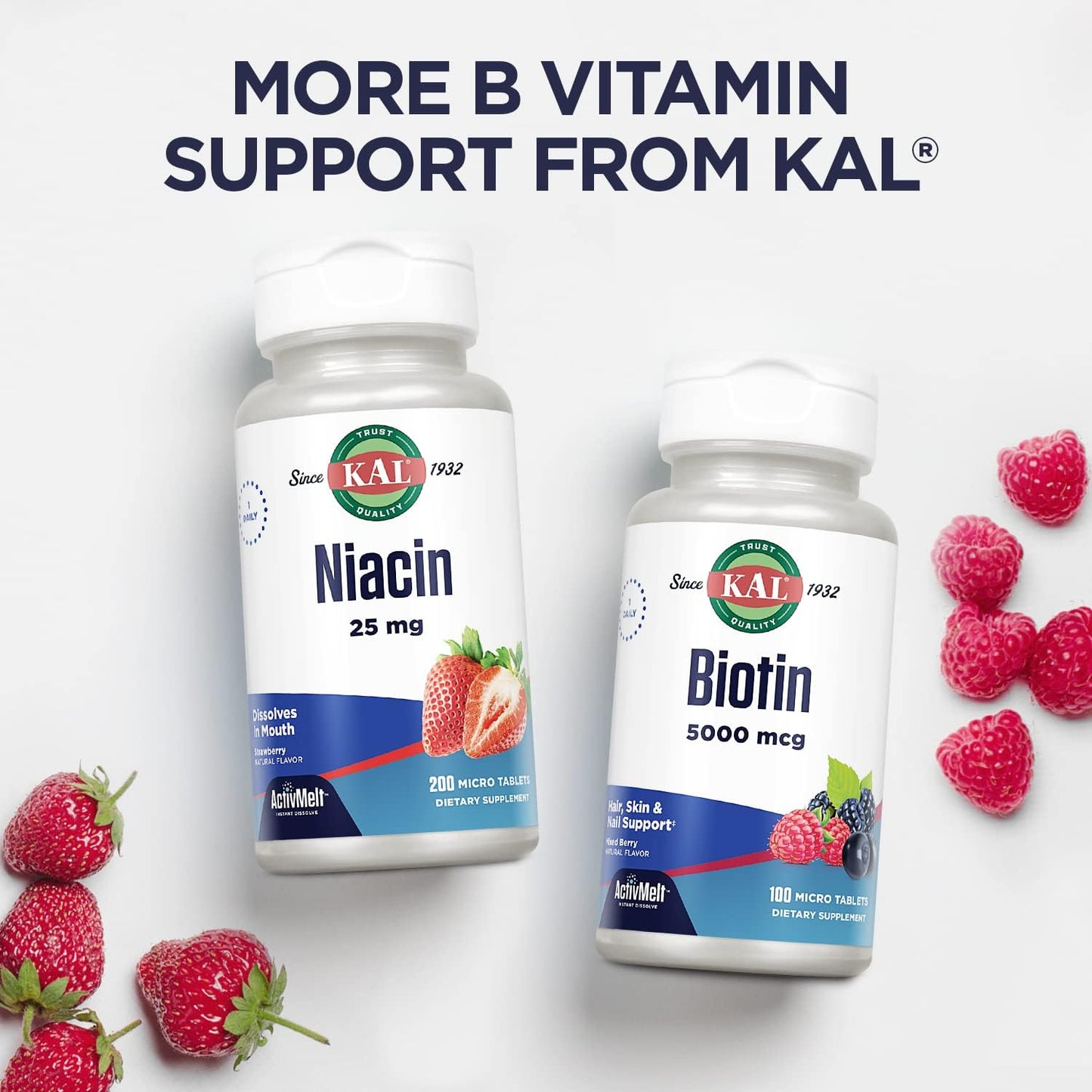 KAL Vitamin B-6 B-12 Folic DropIns โ Berry Liquid B-Complex, 59 Servings, 2 oz