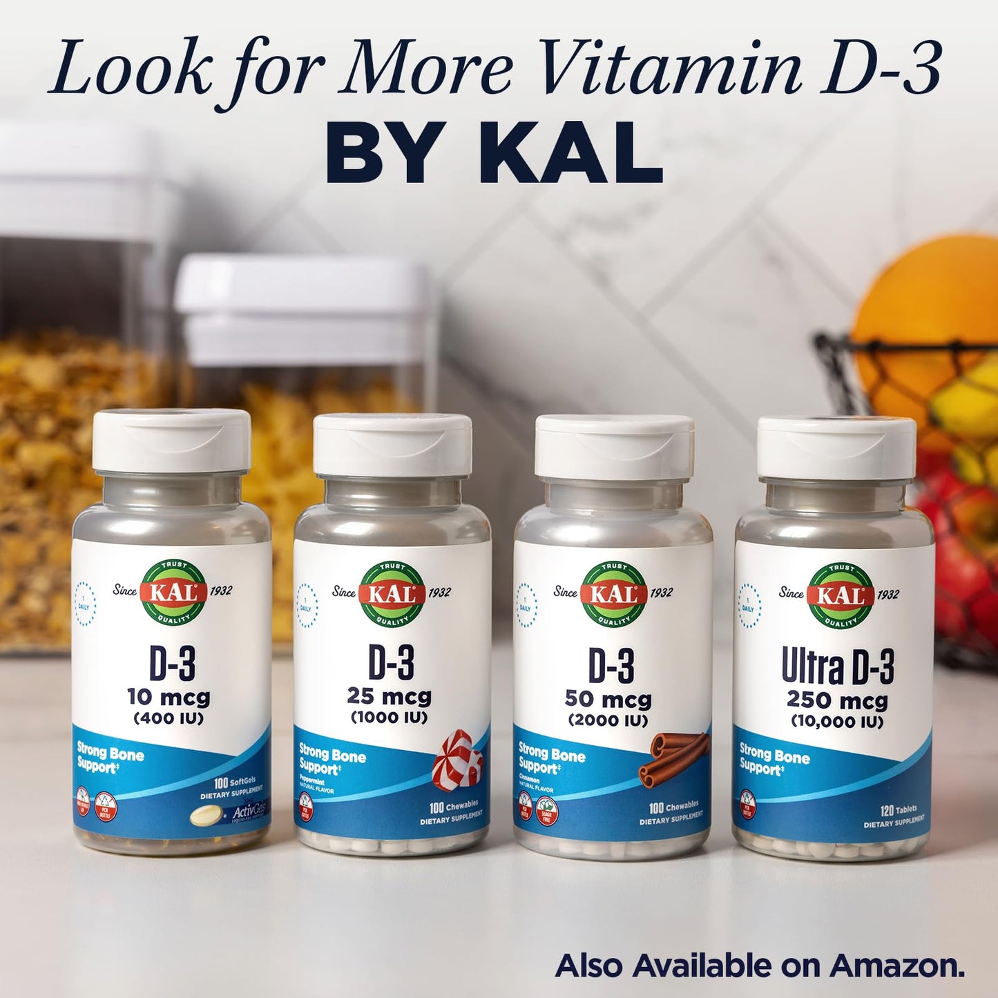 KAL Vitamin D3 2000 IU (50 mcg) Drops โ 1.8oz, ~590 Servings, Vegetarian