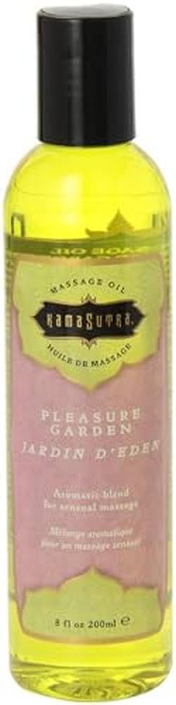 KAMA SUTRA Aromatics Massage Oil Pleasure Garden (8 oz) โ Rose, Jasmine & Sandalwood