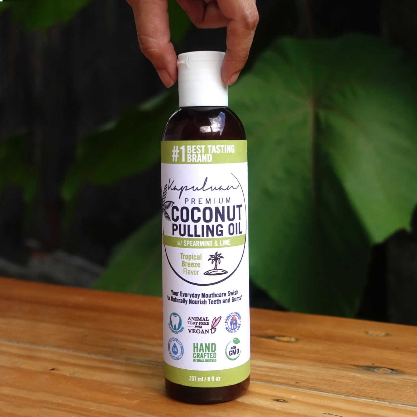 Kapuluan Coconut Oil Pulling Mouthwash โ 100% Pure, Non-GMO, Ayurvedic