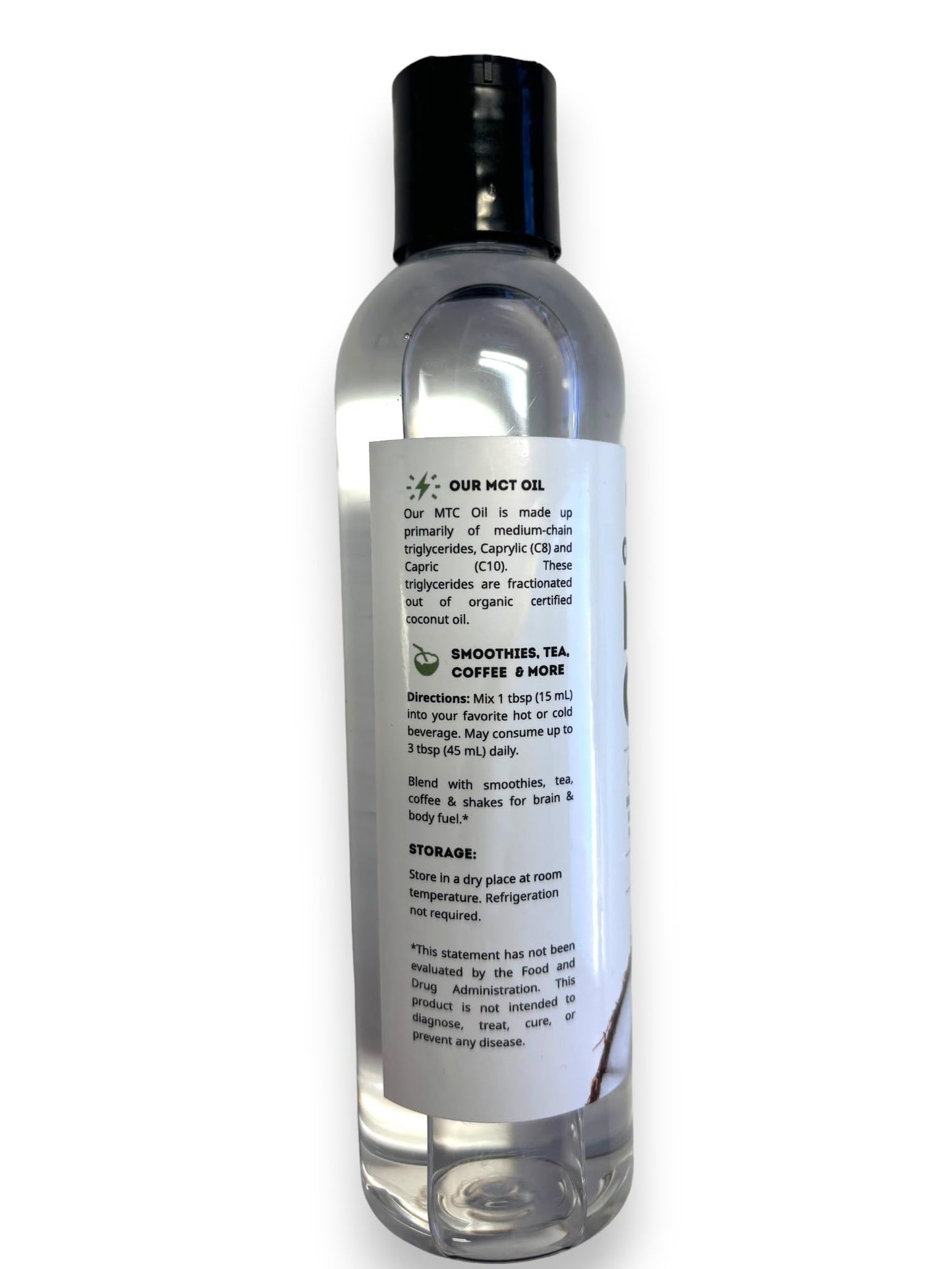 Kate Naturals Organic MCT Oil for Coffee โ C8 & C10, 8oz, Unflavored