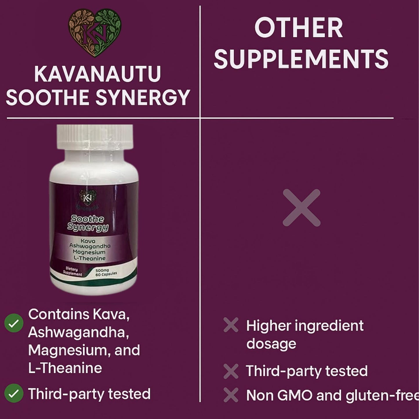 Kavanuatu Kava Capsules โ Relaxation & Calm | 60 Count, 500mg