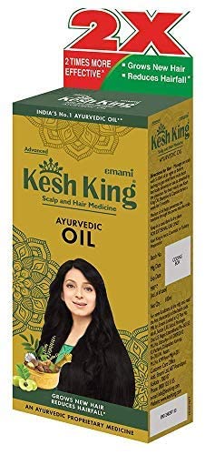KESH KING Ayurvedic Hair Oil with Bhringraj & Amla โ Hair Growth & Scalp Nourishment (3.38 Fl Oz / 100 ml)