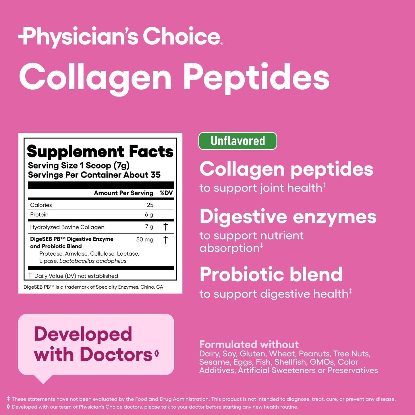 Collagen Peptides Powder Two-Pack โ Keto, Hydrolyzed Type I & III, DigeSEB