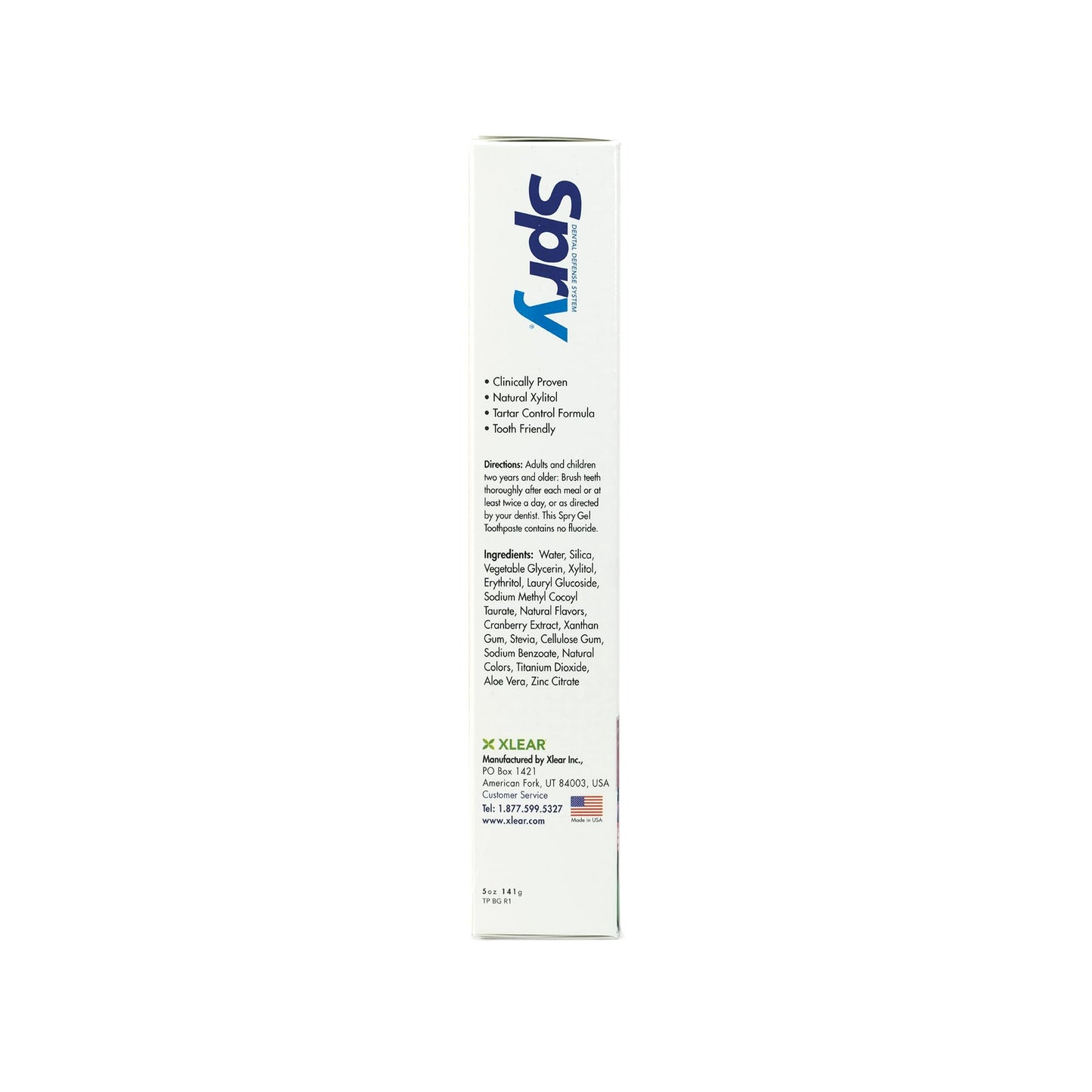 Spry Fluoride Free Kids Toothpaste โ Bubble Gum, Xylitol, 5oz